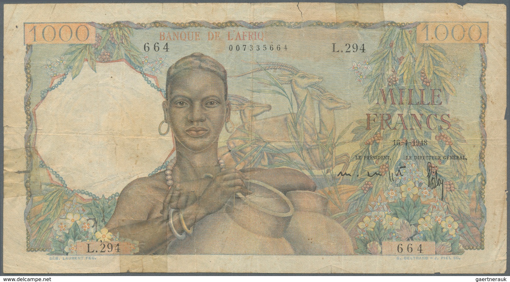 02947 Africa / Afrika: Collectors Book With 97 Banknotes From French West Africa, Ivory Coast, Burkina Fas - Altri – Africa