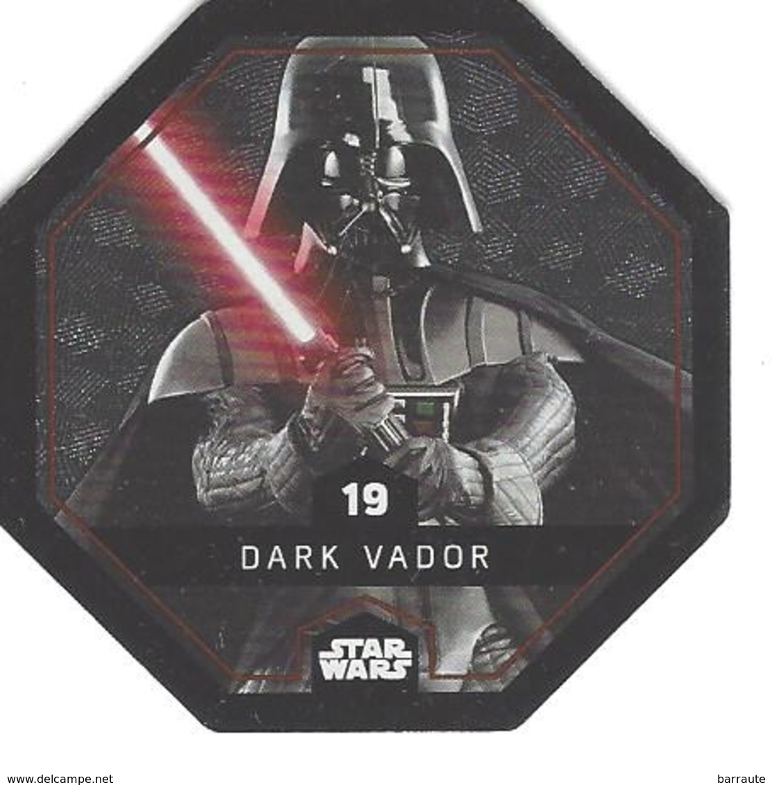 JETON LECLERC STAR WARS   N° 19 DARK VADOR  Brillante - Power Of The Force