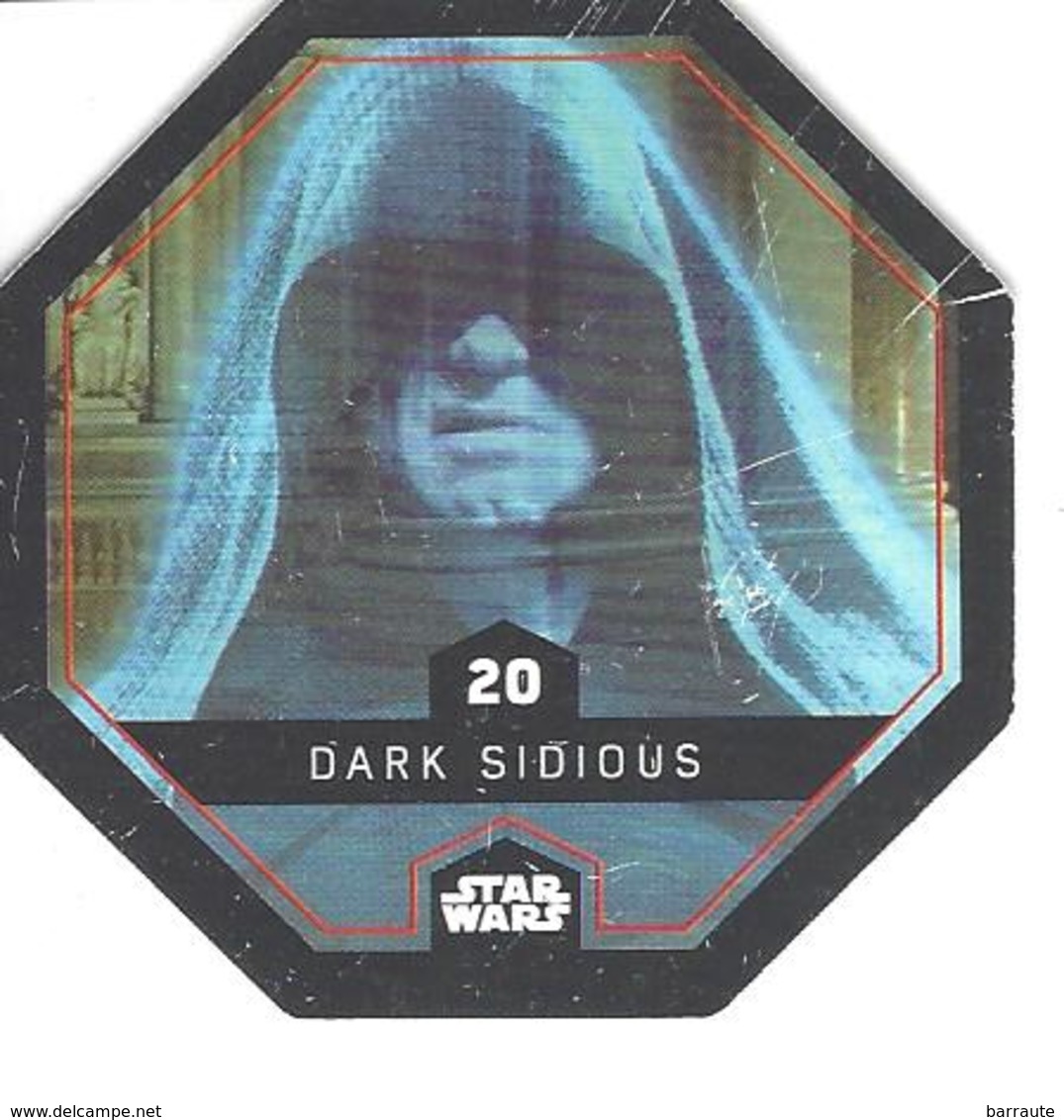 JETON LECLERC STAR WARS   N° 20 DARK SIDIOUS - Power Of The Force