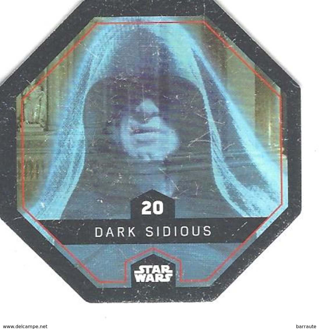 JETON LECLERC STAR WARS   N° 20 DARK SIDIOUS - Power Of The Force