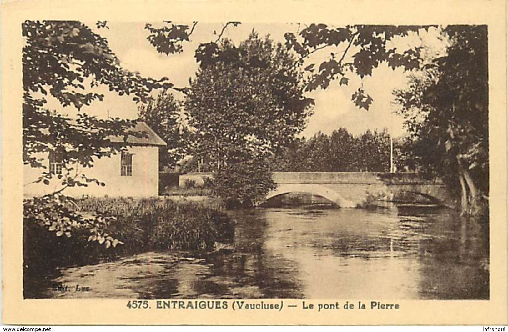RB - Editeur Riviere Bureau -ref A337- Vaucluse - Entraigues - Le Pont De La Pierre - Carte Bon Etat - - Entraigue Sur Sorgue