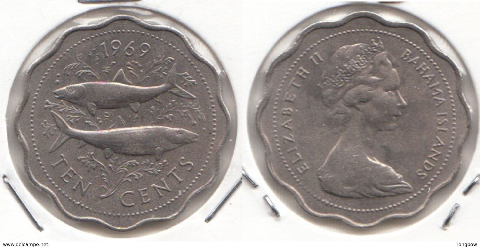 Bahamas 10 Cents 1969 Km#4 - Used - Bahamas