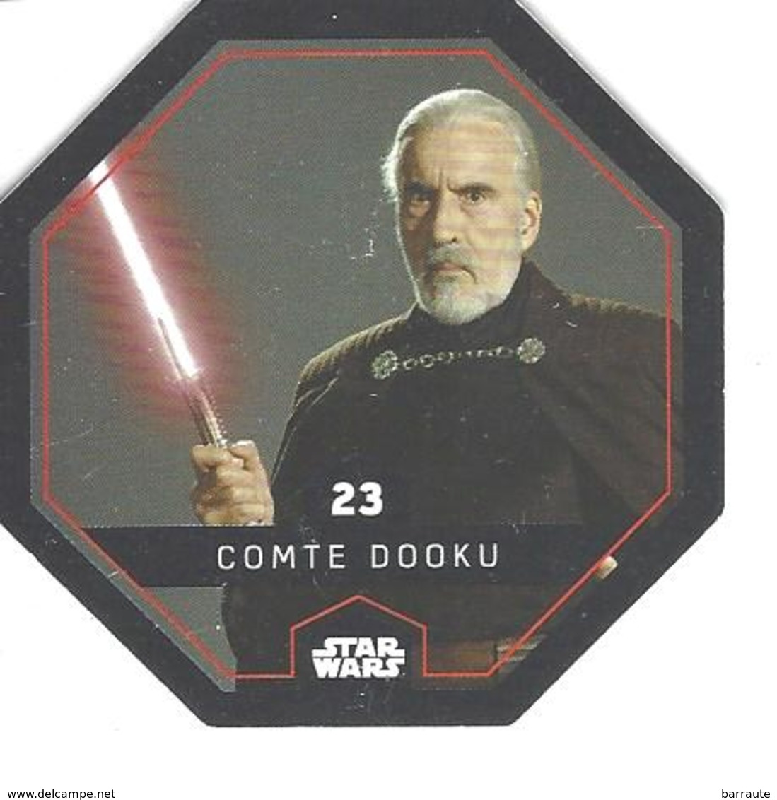 JETON LECLERC STAR WARS   N° 23 COMTE DOOKU - Power Of The Force