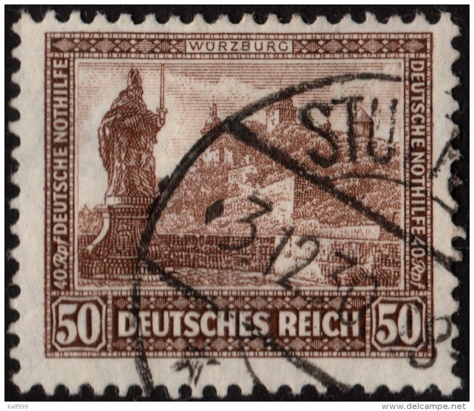 ~~~ Deutschland Germany  1930 - Bauwerke Buildings Key Value Spitzenwert - Mi. 453 (o) - CV 110.00 Euro ~~~ - Usati