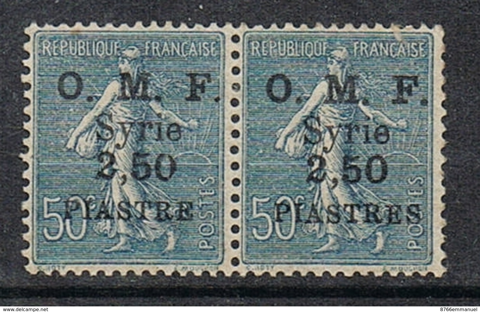 SYRIE N°87 N*  Variété Sans Le "s" à Piastre Tenant à Normal - Unused Stamps