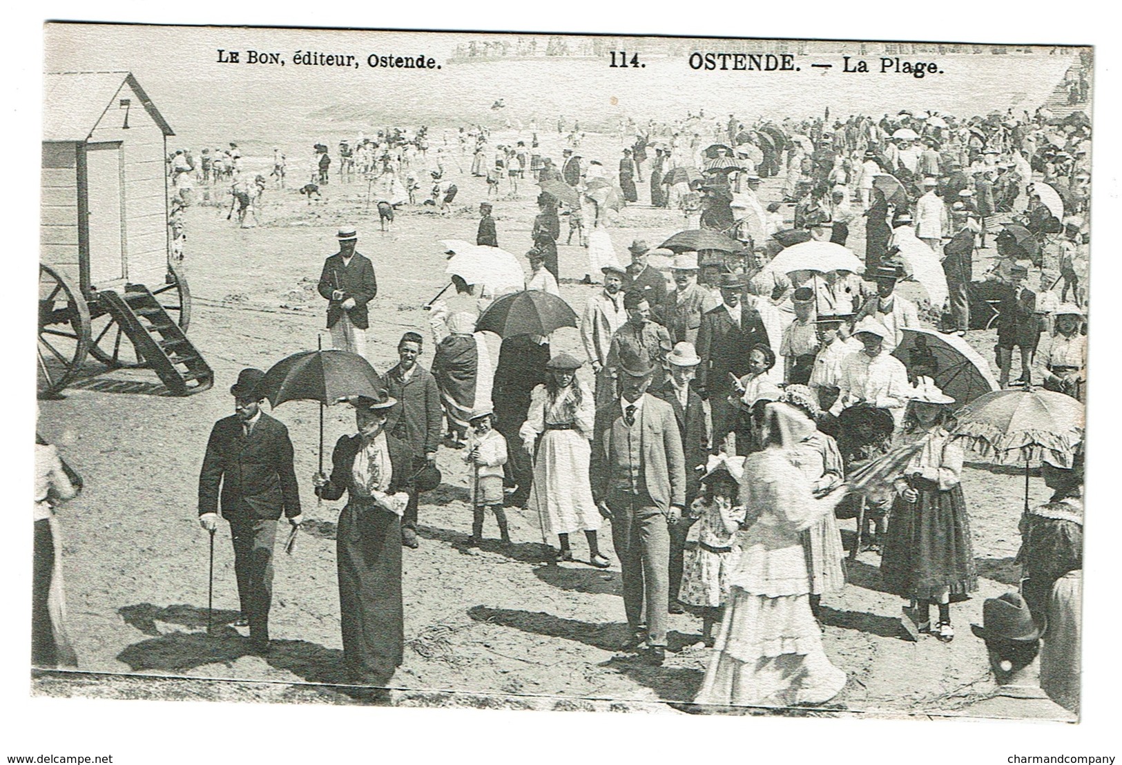 Ostende - La Plage - Edit. Le Bon N° 114 - 2 Scans - Oostende