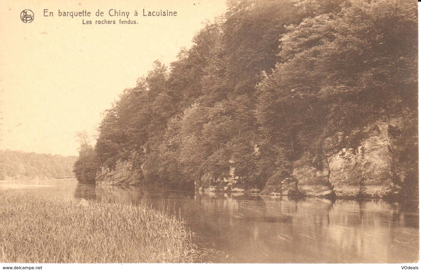 Chiny - CPA - En Barquette De Chiny à Lacuisine - Les Rochers Fendus - Chiny