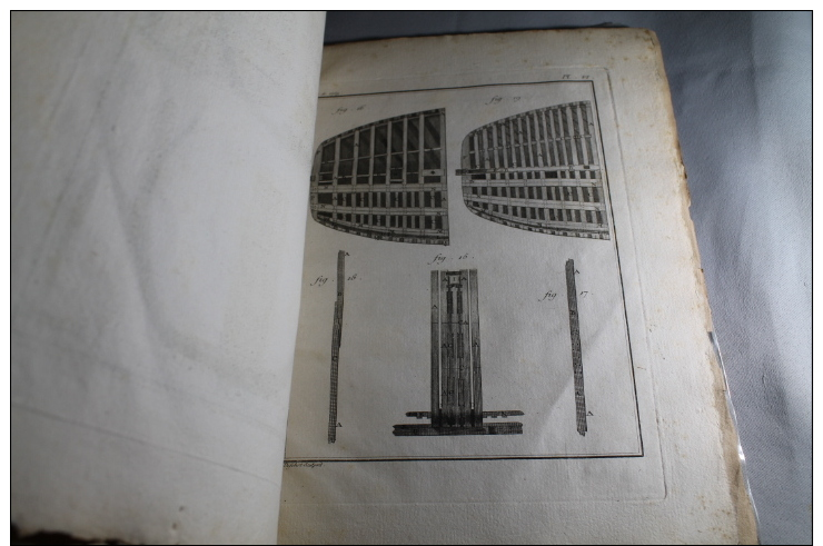 Mémoire sur les efforts dans le tangage et le roulis 1759 Groignard , constructeur de bâteau du roi avec gravures