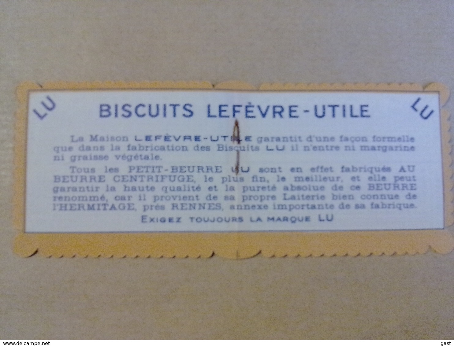 44 NANTES   1956   LU   PETIT  BEURRE  NANTES - Petit Format : 1941-60