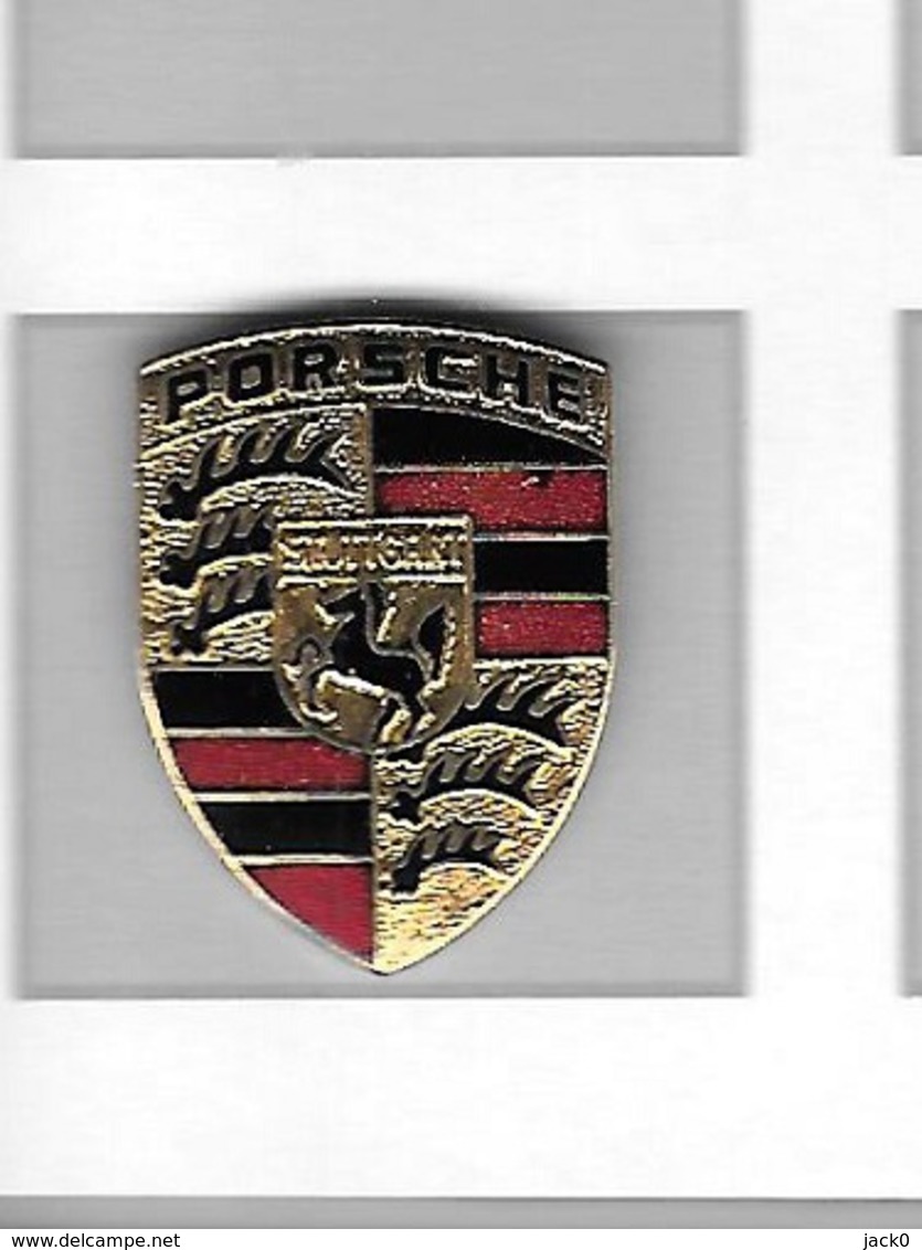 Pin's  Automobile  Sigle  PORSCHE  à  STUTTGART  ( 2,7 Mm / 36 Mm ) - Porsche