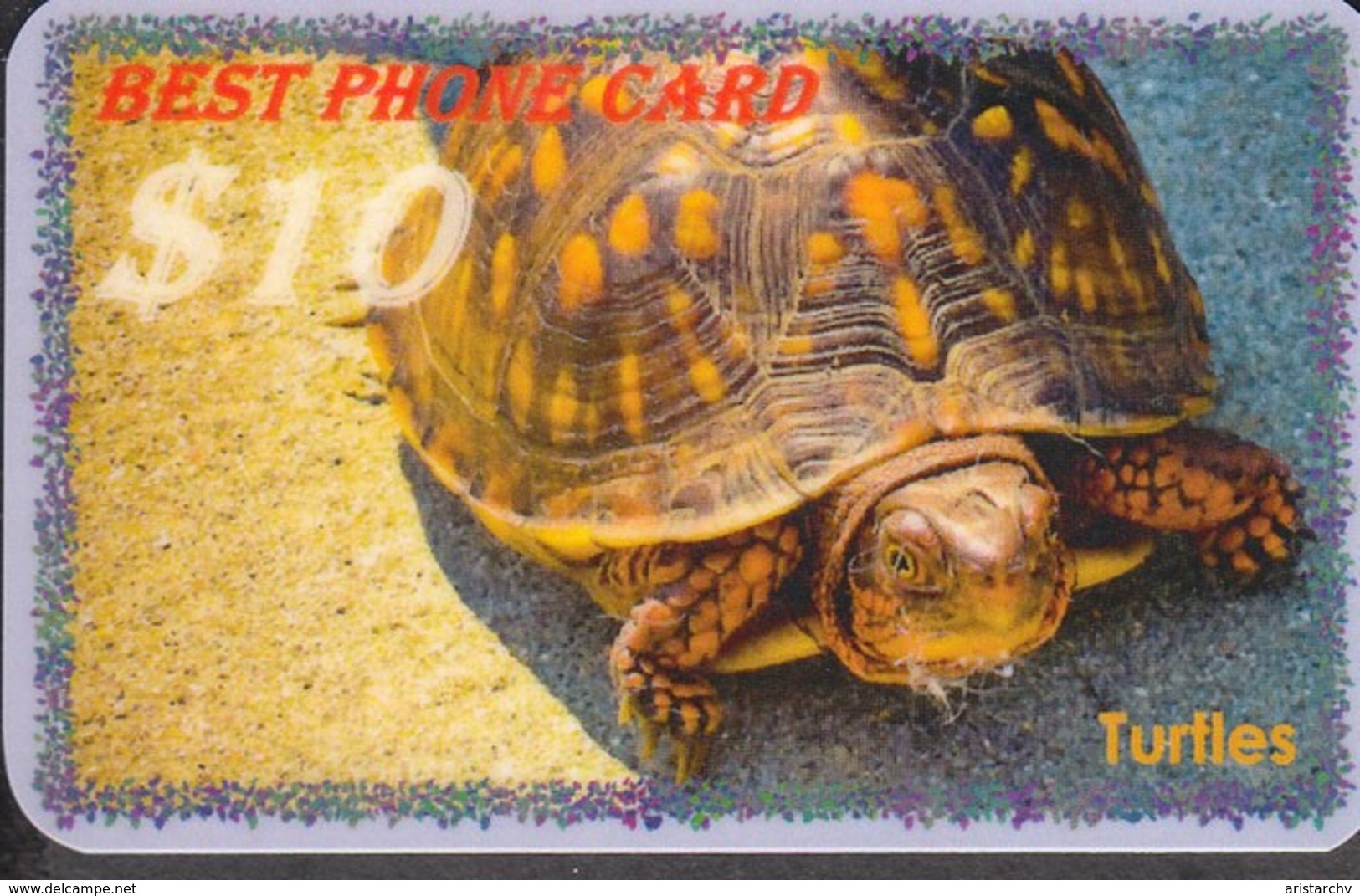TURTLE SET OF 8 PHONE CARDS - Tortugas
