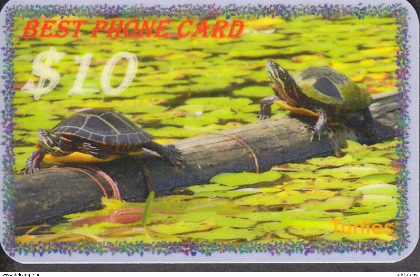 TURTLE SET OF 8 PHONE CARDS