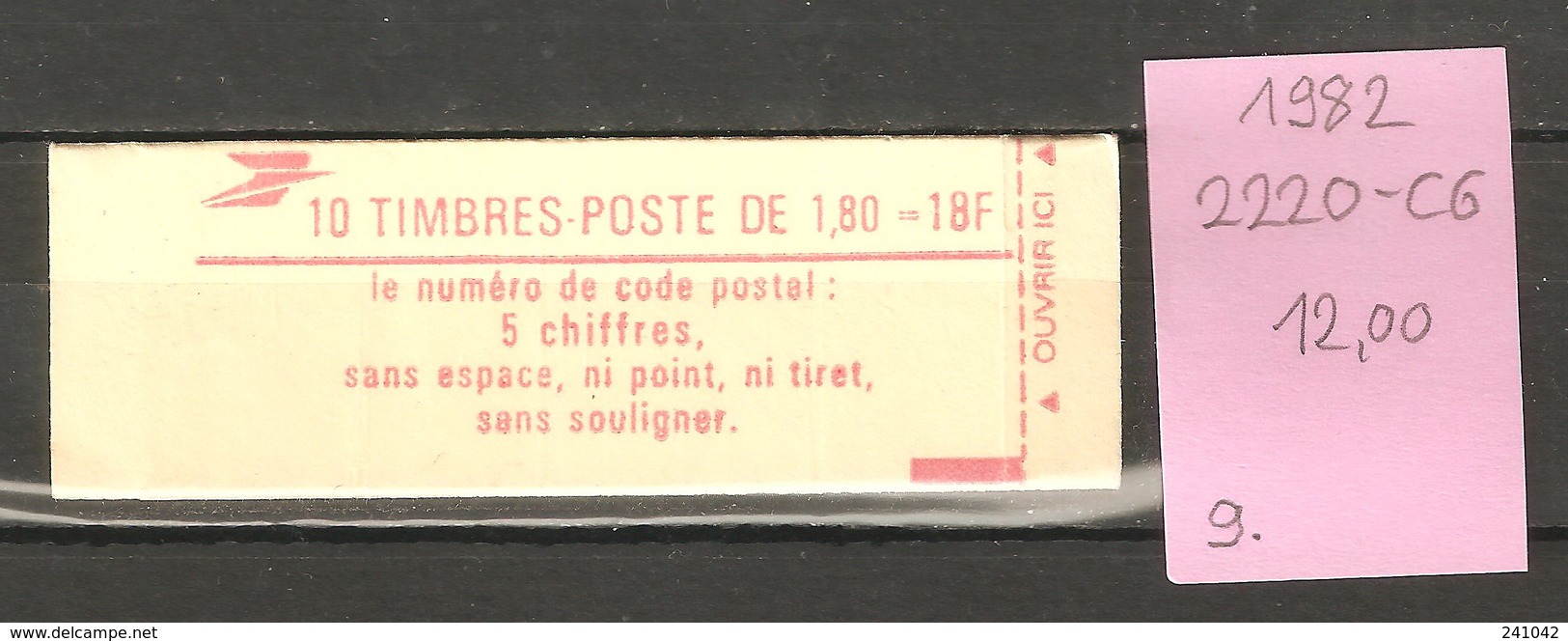France, 1982, Code Postal - Autres & Non Classés