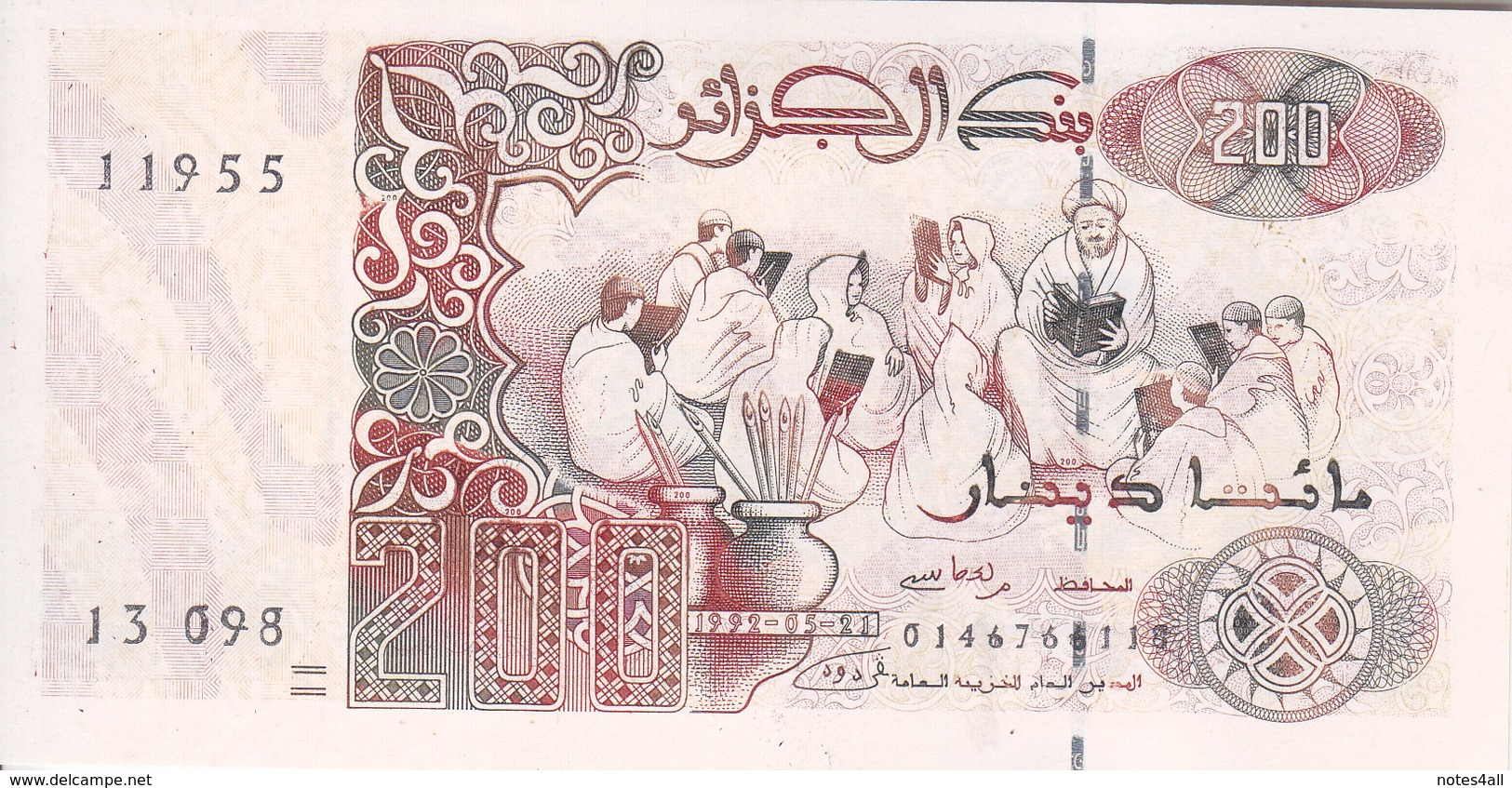 ALGERIA 200 DINARS 1992 P-138 UNC */* - Algeria