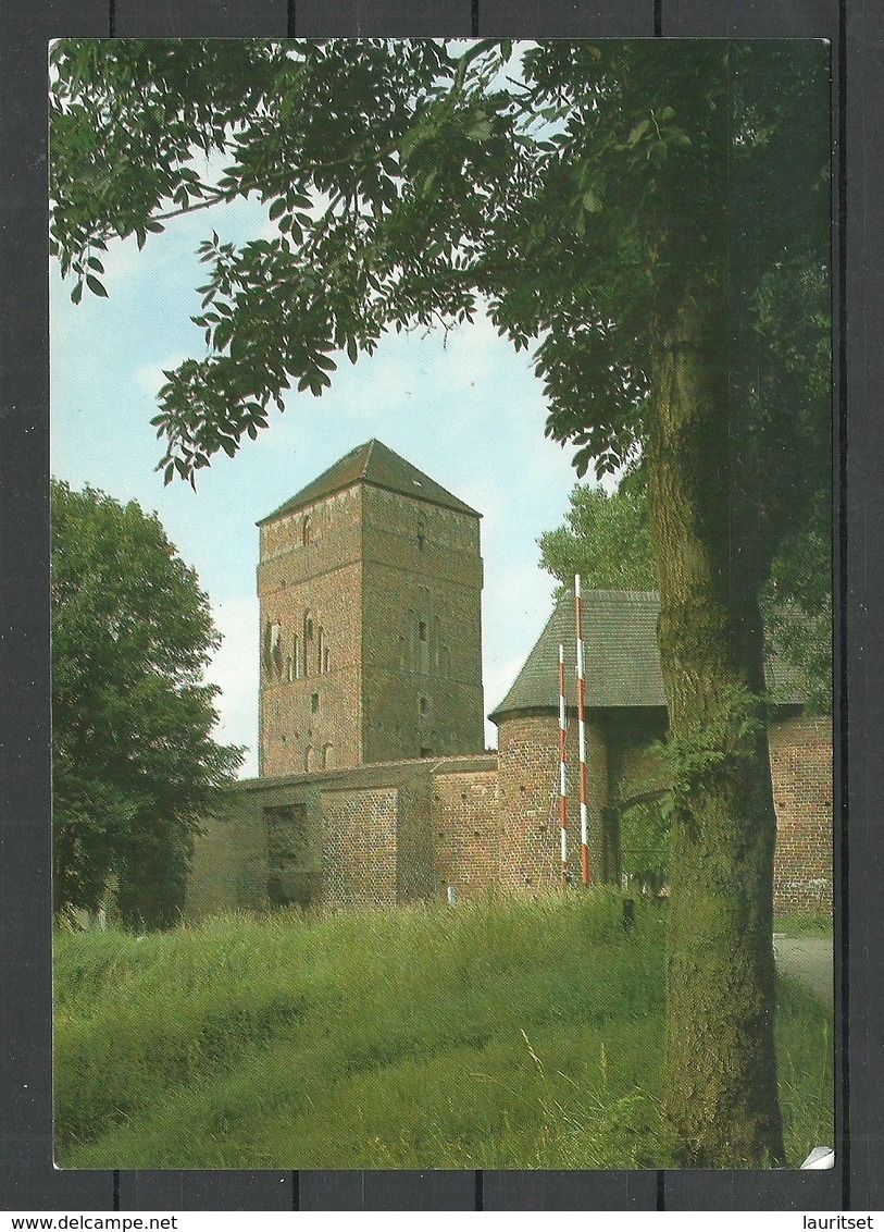 Deutschland Ansichtskarte Wittstock Dosse Amtsturm 1993 Nach Estland Gesendet Mit Briefmarke - Wittstock