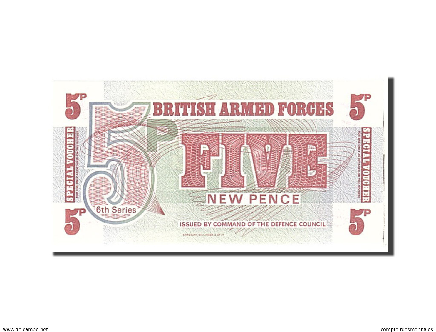 Billet, Grande-Bretagne, 5 New Pence, 1972, Undated, KM:M44a, NEUF - Forze Armate Britanniche & Docuementi Speciali