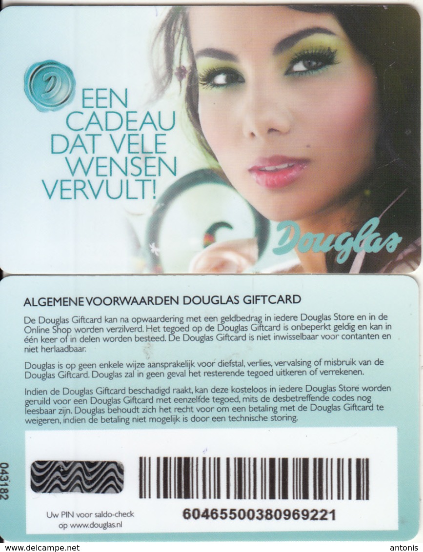 NETHERLANDS - Girl, Douglas Gift Card(small Barcode), Unused - Gift Cards