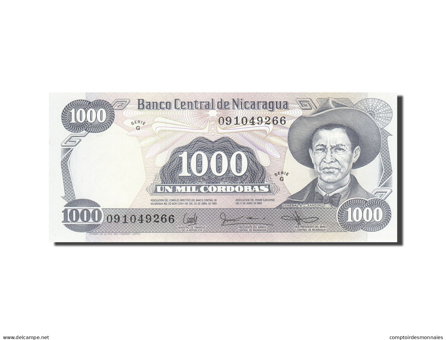 Billet, Nicaragua, 1000 Cordobas, 1985, 1987, KM:145b, SPL - Nicaragua