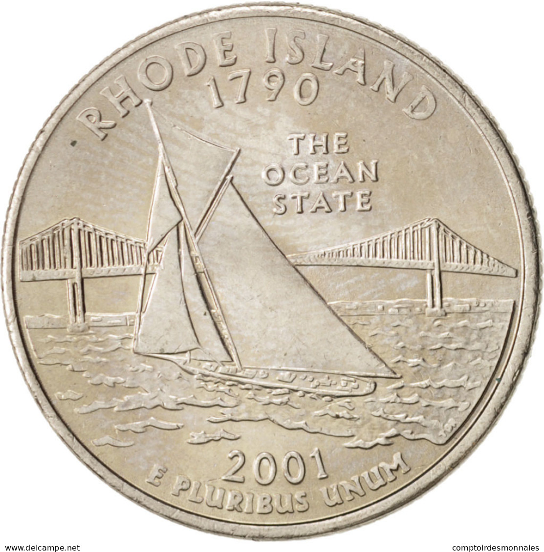 Monnaie, États-Unis, Quarter, 2001, U.S. Mint, Denver, SPL, Copper-Nickel Clad - 1999-2009: State Quarters