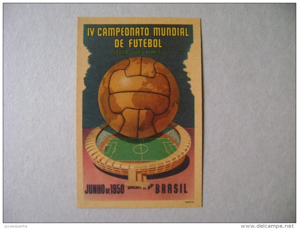 POSTCARD IV WORLD CHAMPIONSHIP FOOTBALL (Maracana Stadium) JUNE 1950 - BRAZIL - Calcio