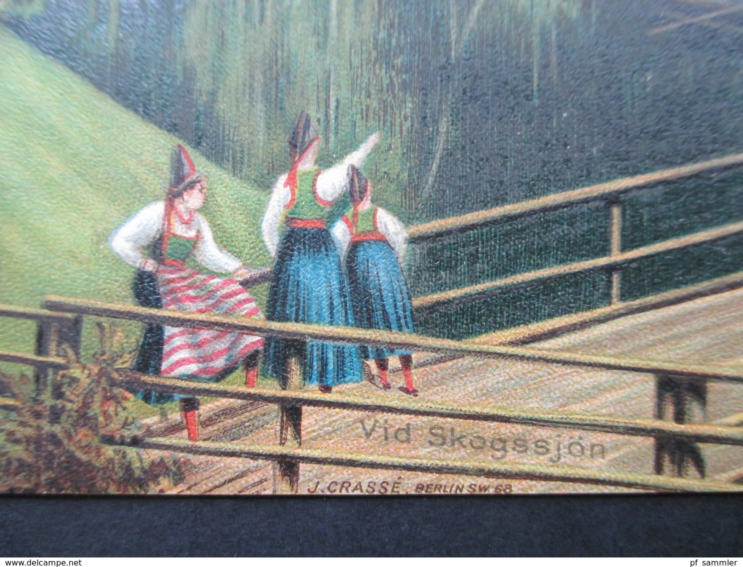 Künstlerkarte Max Müller Vid Skogssjön. Aus Dem Jahre 1902. Verlag J. Crasse Berlin - Autres & Non Classés