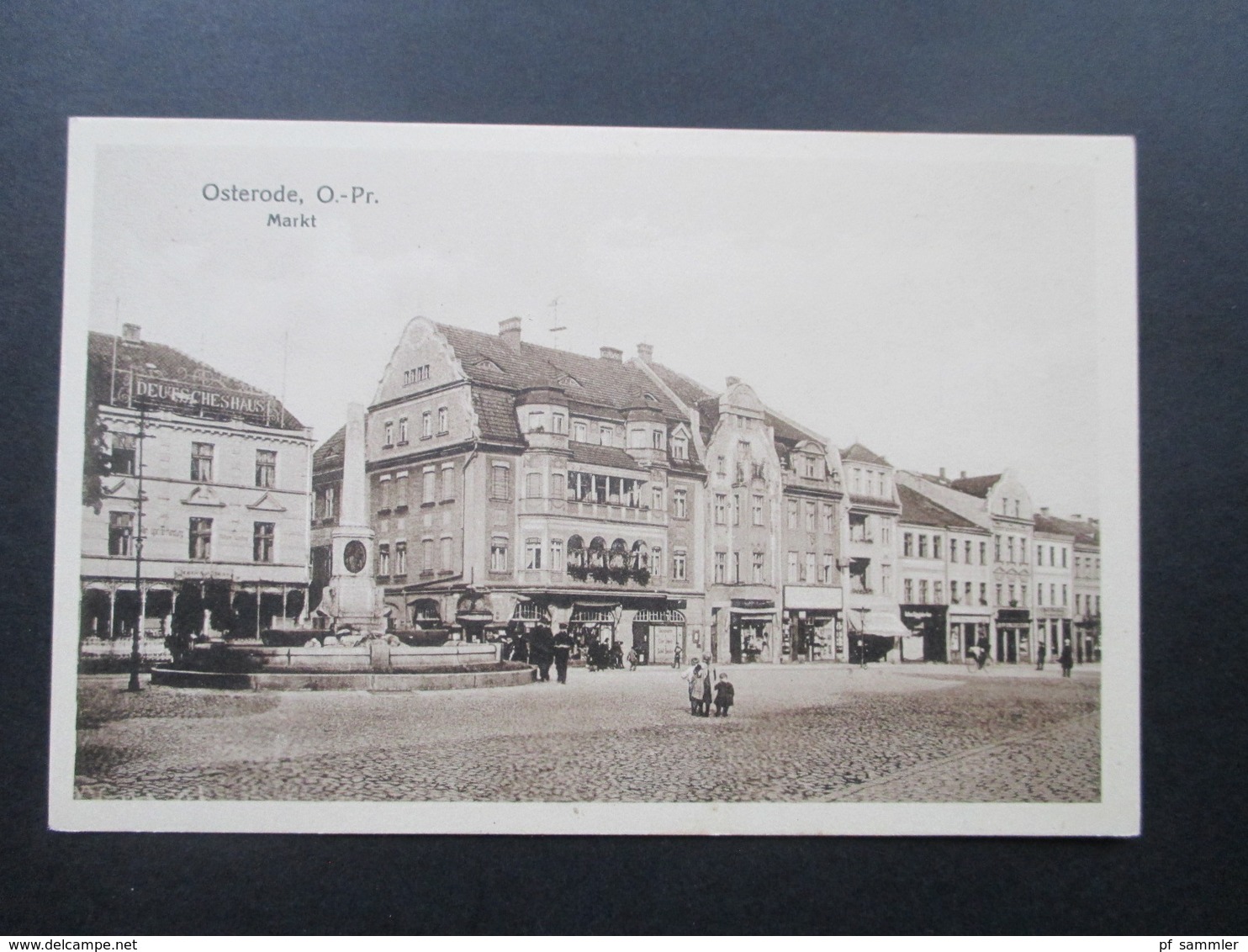 Ostpreussen Osterode Ostpr. Markt / Marktplatz. Ungelaufen - Ostpreussen