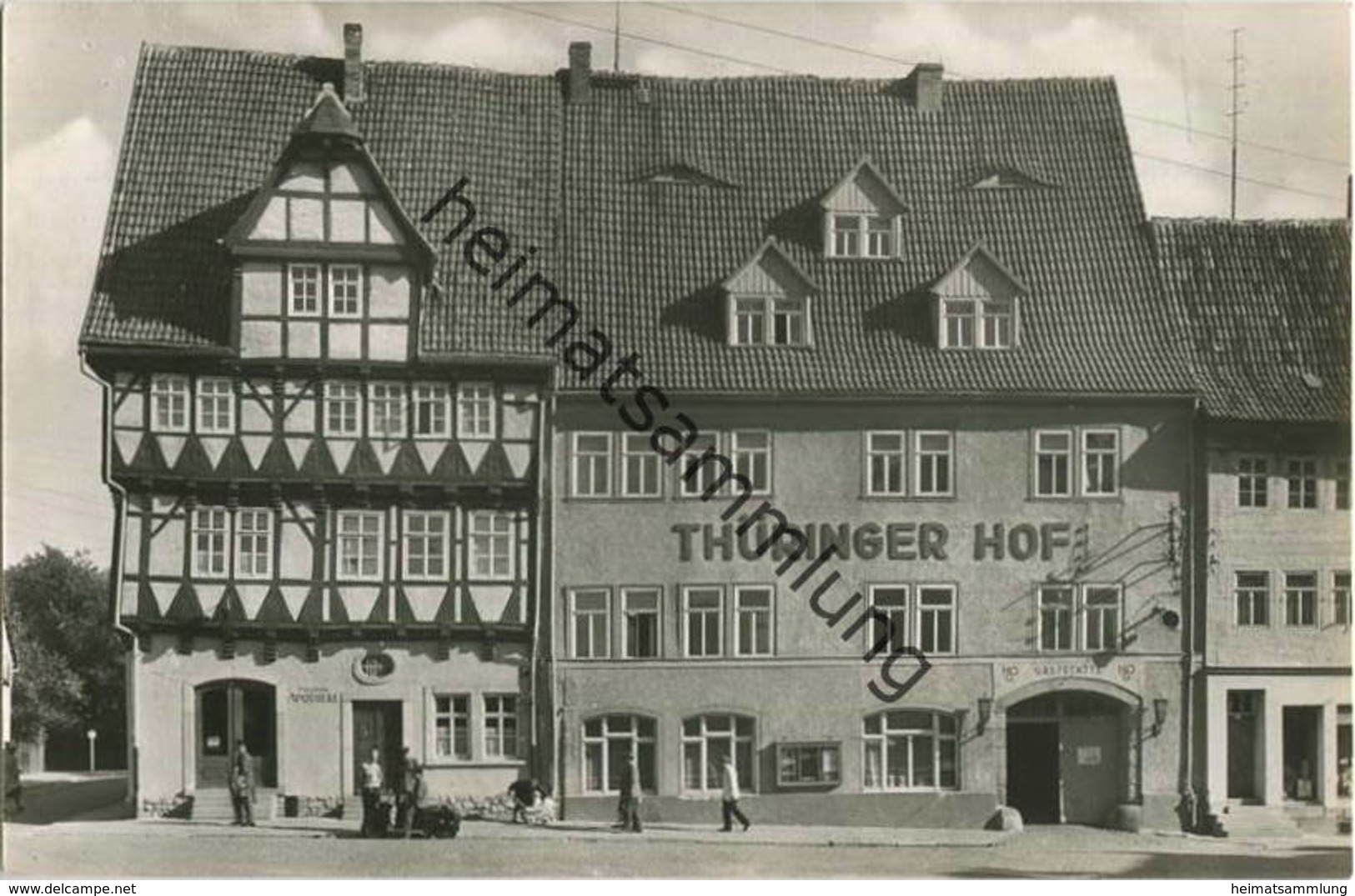 Bad Frankenhausen - Apotheke Und HOG Thüringer Hof - Foto-AK - Verlag VEB Bild Und Heimat Reichenbach - Bad Frankenhausen