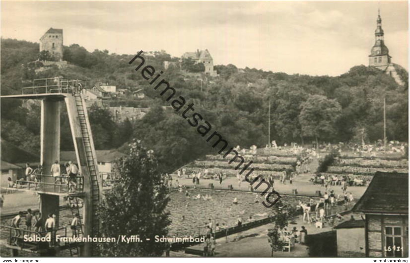 Bad Frankenhausen - Schwimmbad - Foto-AK - Verlag Kurt Görtz Frankenhausen - Bad Frankenhausen