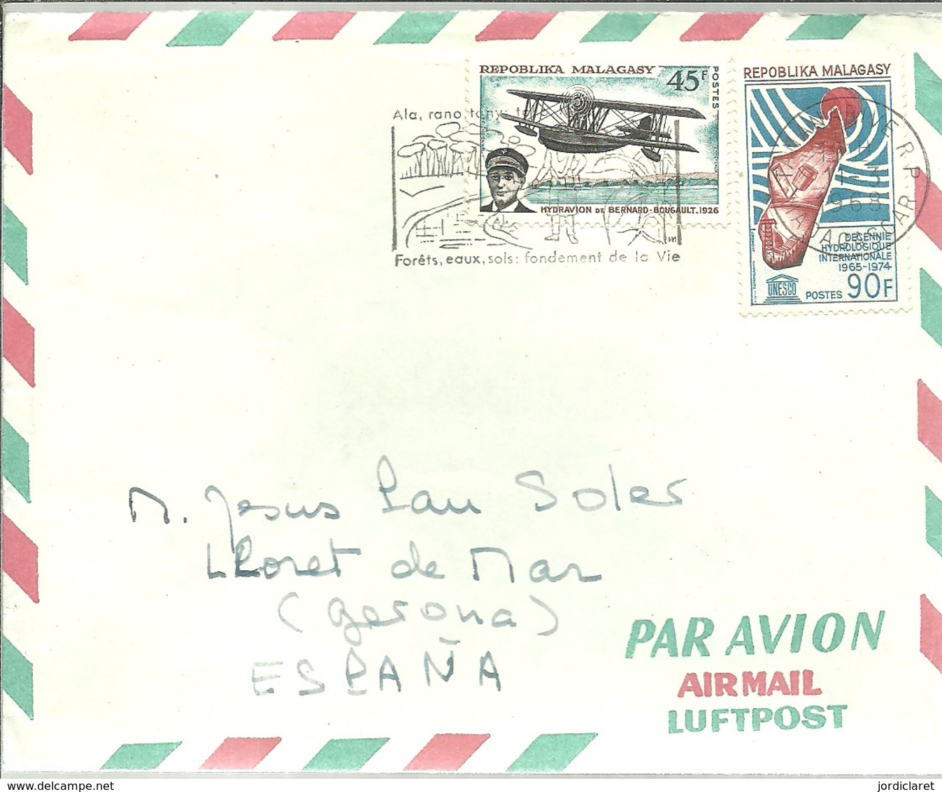 LETTER 1968 - Madagascar (1960-...)