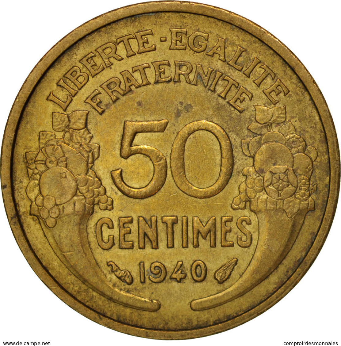 Monnaie, France, Morlon, 50 Centimes, 1940, SUP, Aluminum-Bronze, KM:894.1 - G. 50 Céntimos