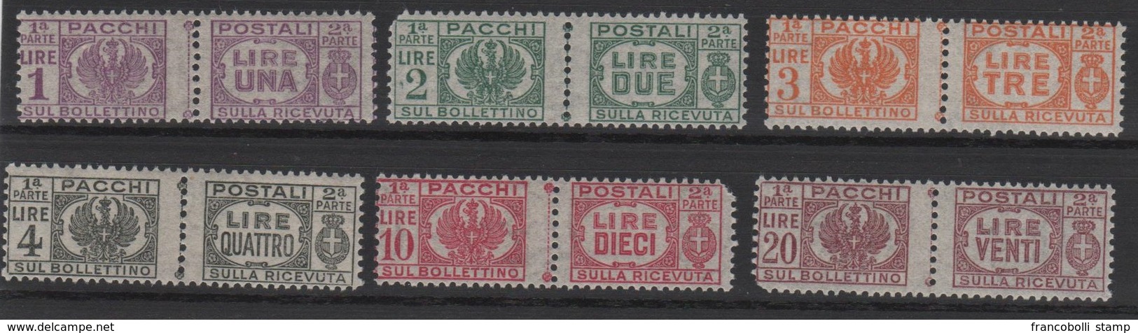 1946 Pacchi Postali Luogotenenza Serie Cpl MNH - Neufs