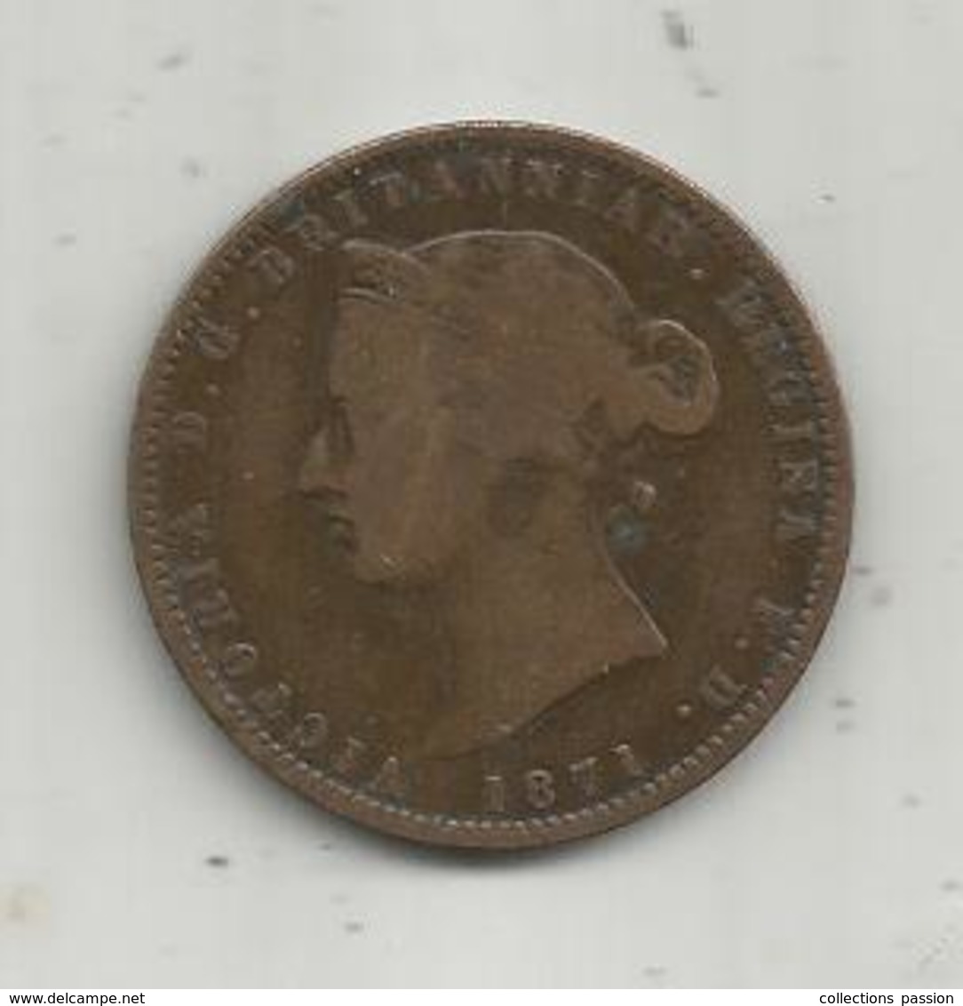 MONNAIE , States Of JERSEY , 1871, One Thirteenth Of A Schilling, 1/13 , VICTORIA - Jersey