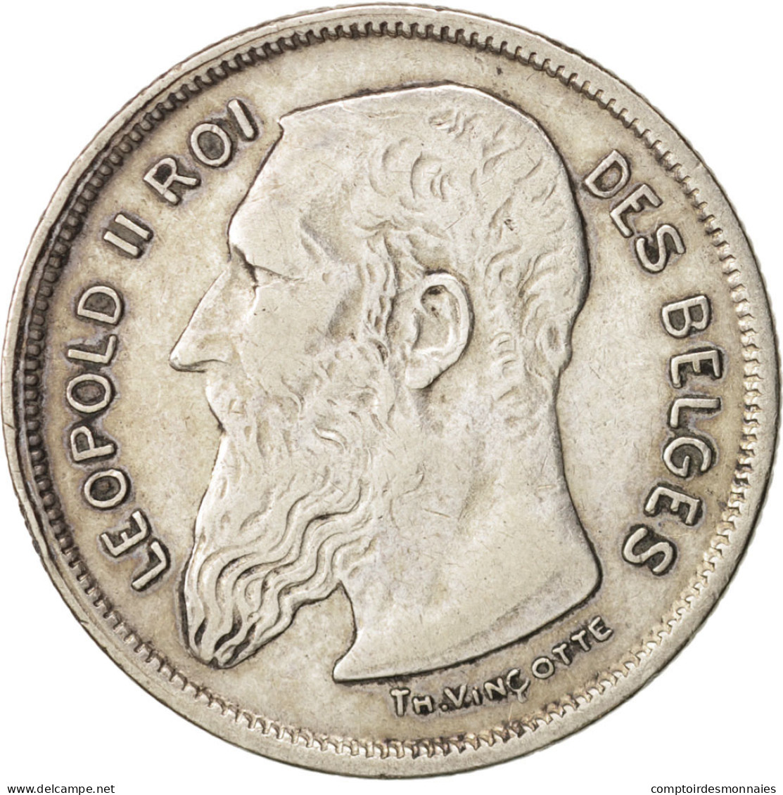 Monnaie, Belgique, 2 Francs, 2 Frank, 1909, TTB, Argent, KM:58.1 - 2 Frank