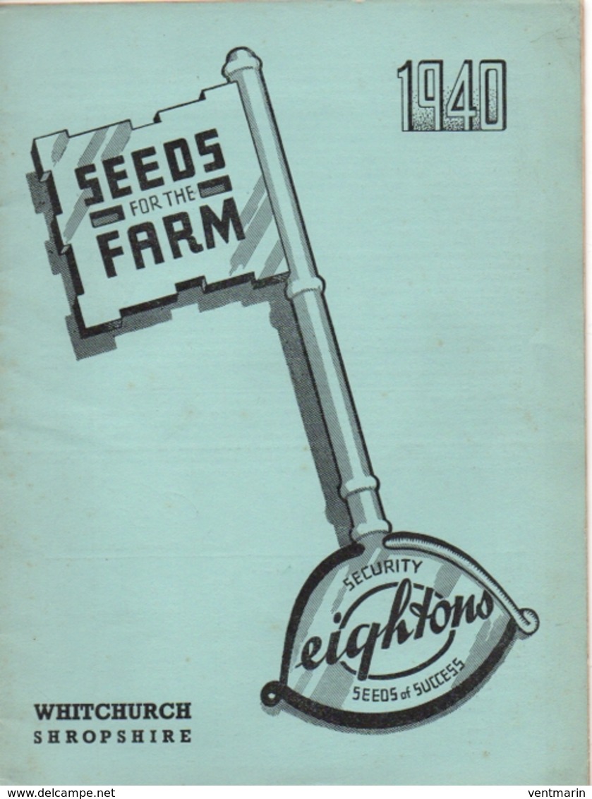 Catalogue 1940 Leightons Seeds For The Farm - Jardinage