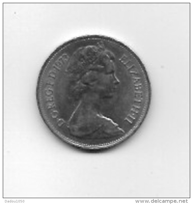 Piece  10 Pence Elizabeth II  1973 - Autres & Non Classés