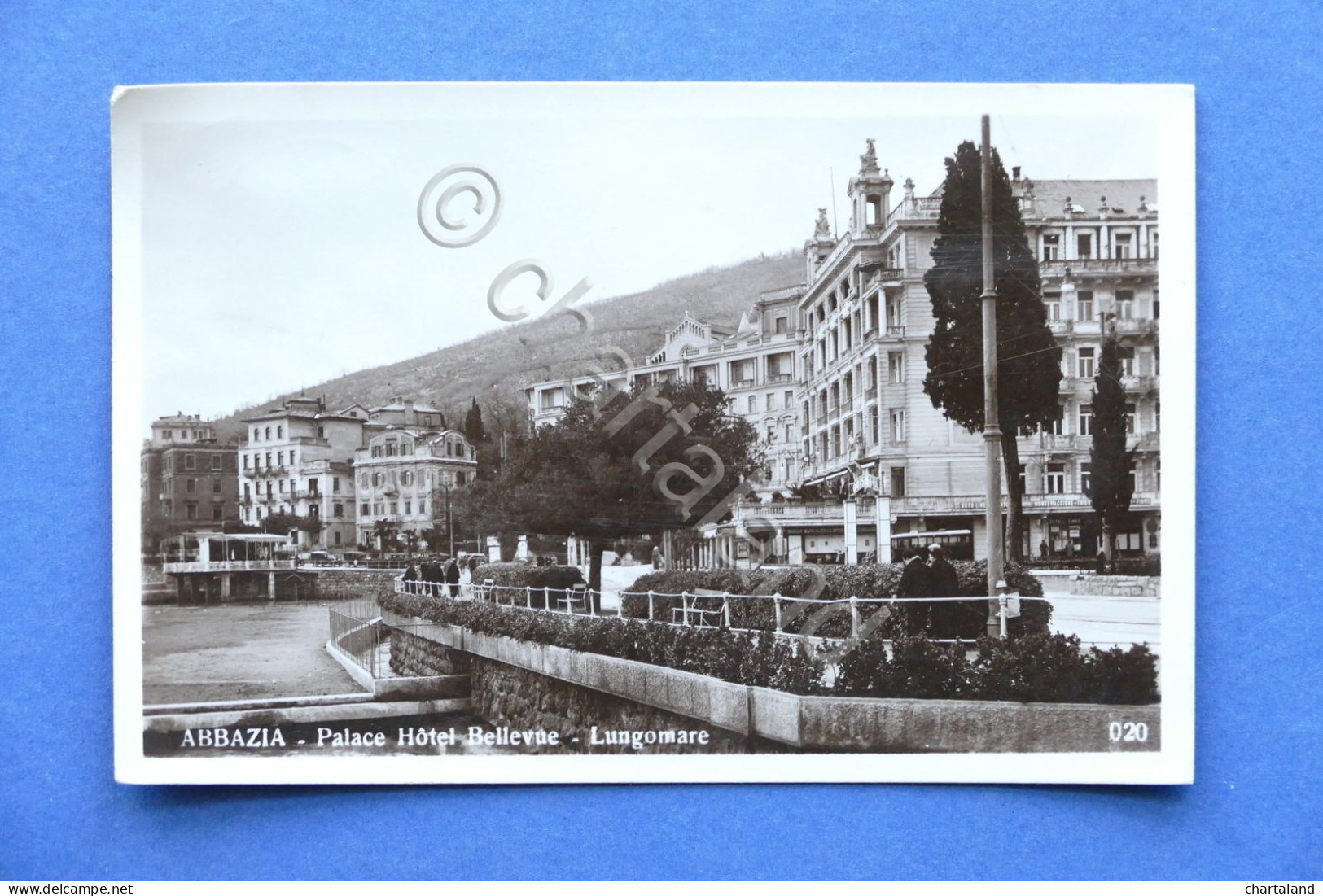 Cartolina Croazia - Abbazia - Palace Hotel Bellevue - Lungomare - 1934. - Non Classificati