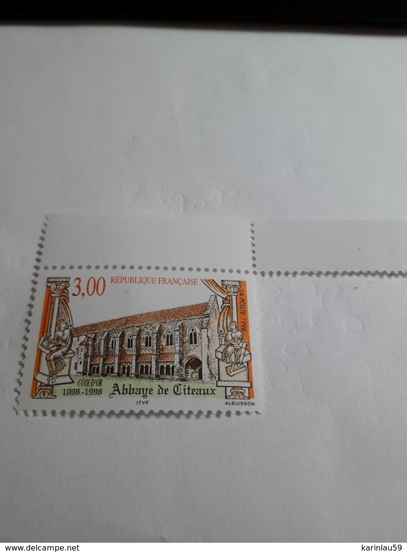 Timbre France YT 3143 " Abbaye De Citeaux " 1998 Neuf - Unused Stamps