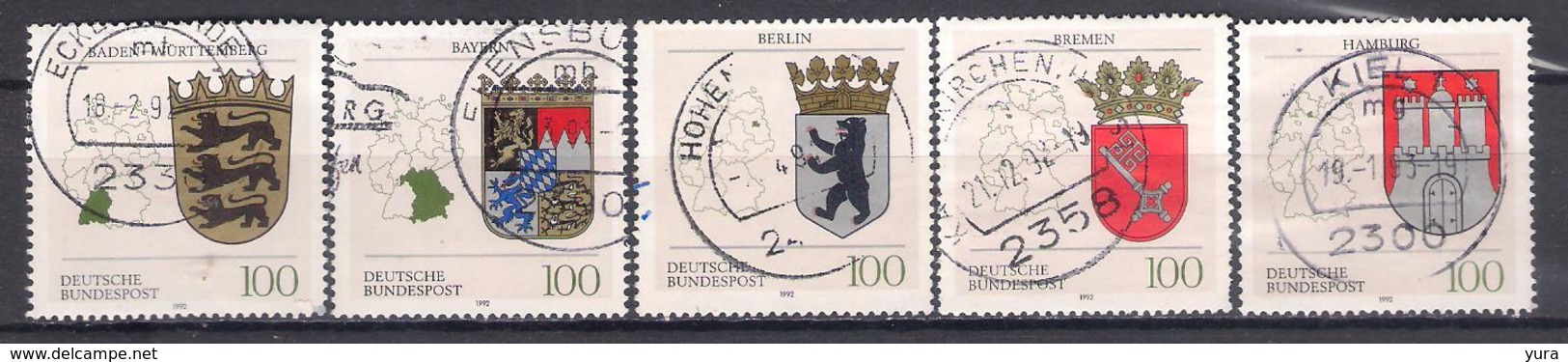 Federal Republic 1992 Mi Nr 1586/91  (a4p5) - Postzegels