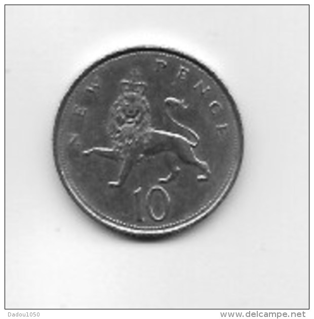 Piece  10 Pence Elizabeth II  1969 - Otros & Sin Clasificación