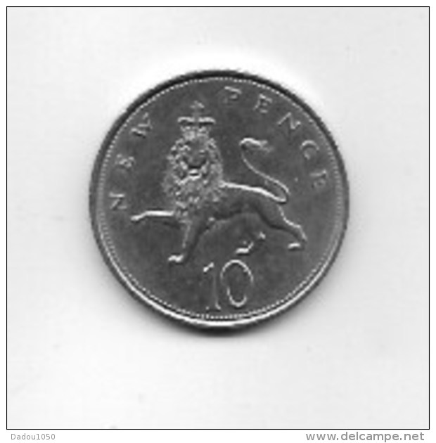 Piece  10 Pence Elizabeth II  1969 - Sonstige & Ohne Zuordnung