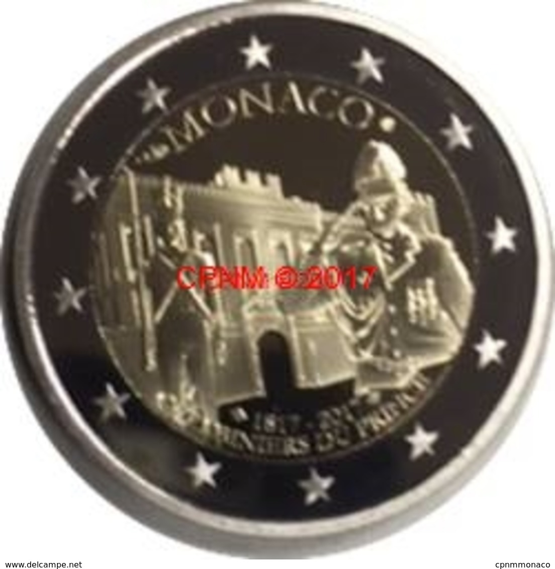 MONACO 2 EURO 2017  CARABINIERS DU PRINCE COFFRET BELLE EPREUVE, TIRAGE 15 000. - Monaco