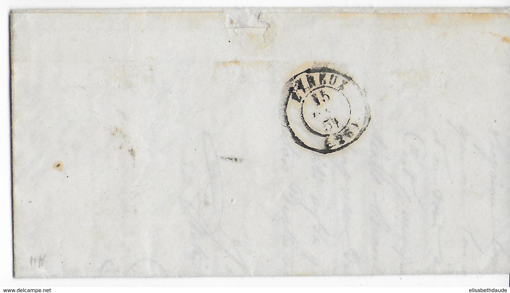 1851 - CERES 25C Sur LETTRE De MONTREUIL L'ARGILLE (EURE) Avec GRILLE - IND 16 - 1849-1850 Cérès