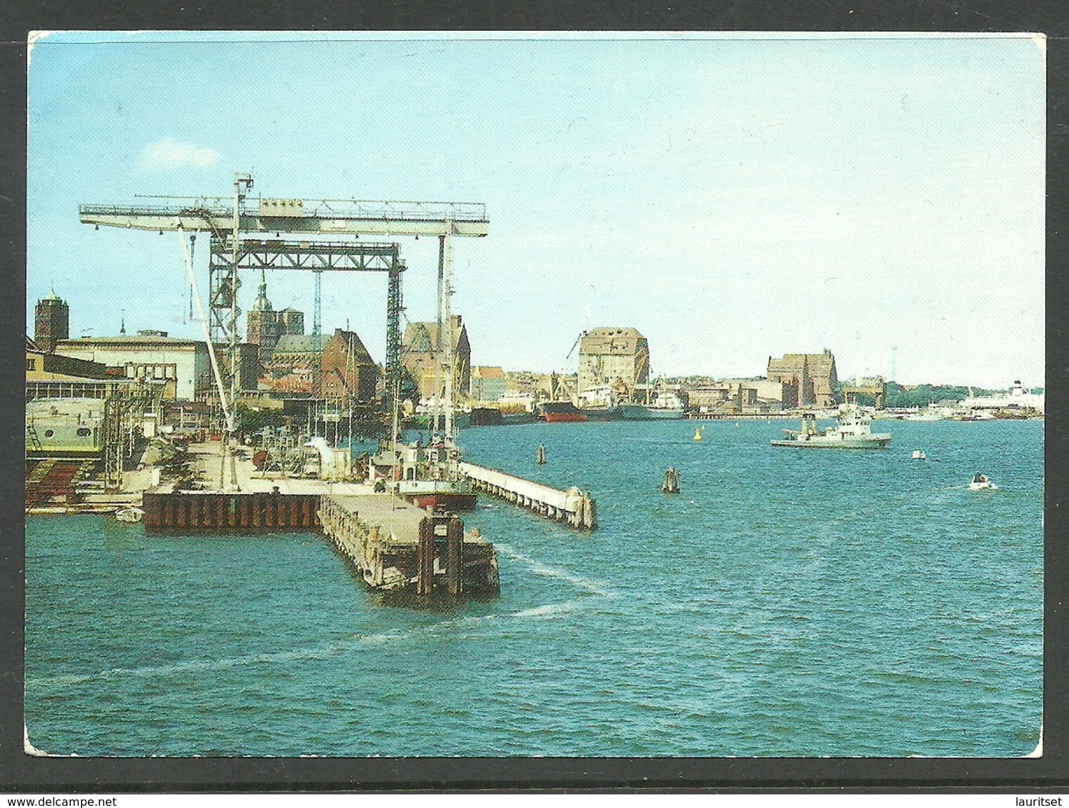 Deutschland STRALSUND Ziegelgrabenbrücke Auf D. Hafen Sauber Unbenutzt - Stralsund