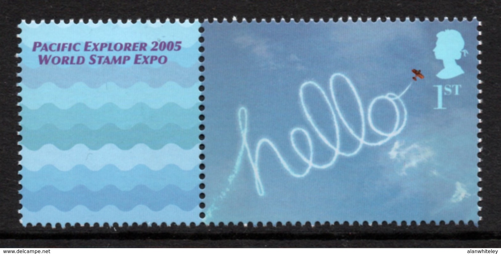 GREAT BRITAIN 2005 Pacific Explorer 2005: Single Stamp + Label UM/MNH - Ungebraucht