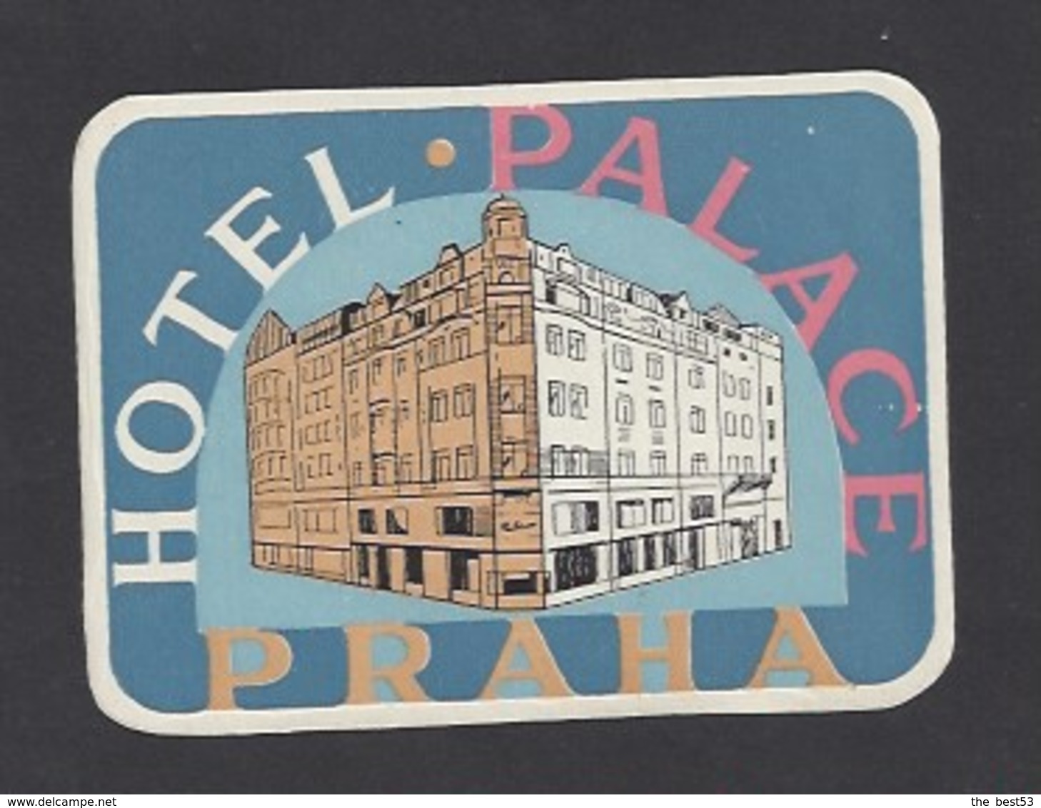 étiquette Valise  -   Hôtel Palace  à  Praha  (Prague)   République Tchèque - Hotel Labels