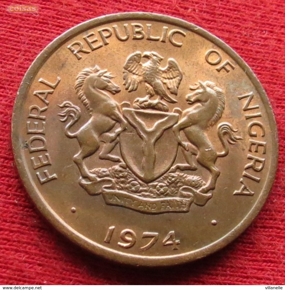 Nigeria 1 Kobo 1974 KM# 8.1 - Nigeria
