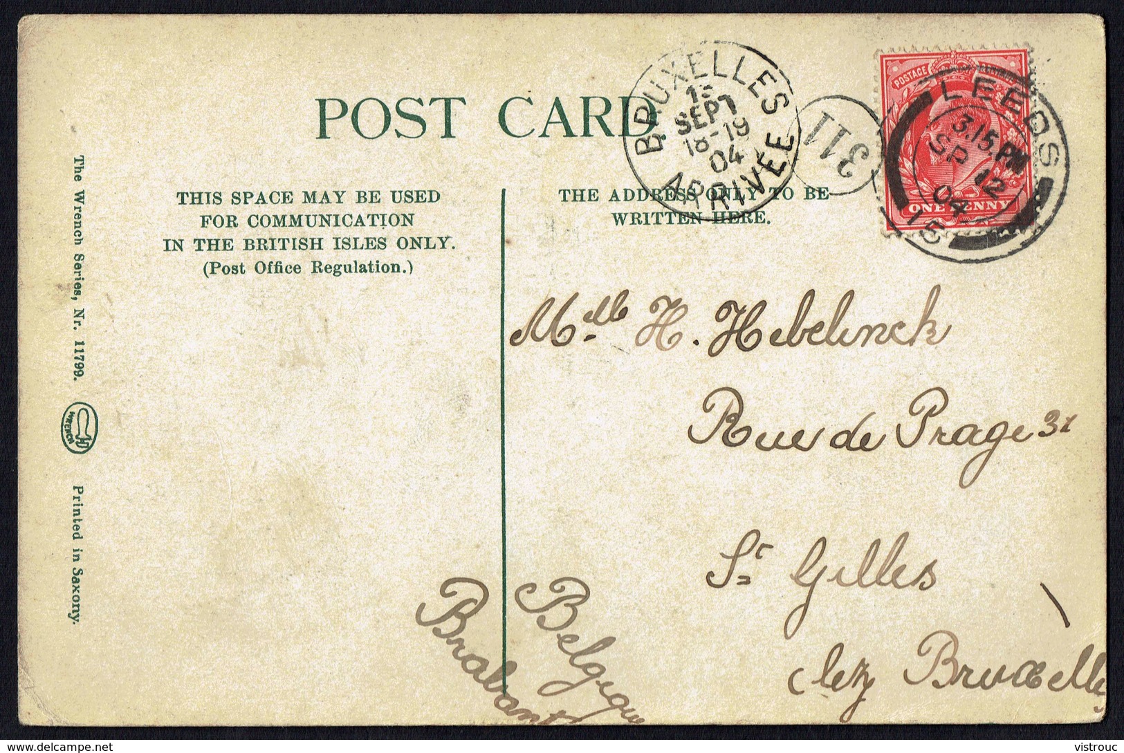 LEEDS - Kirstall Abbey -  Circulated - Circulé - Gelaufen - Year/Année: 1904. - Leeds