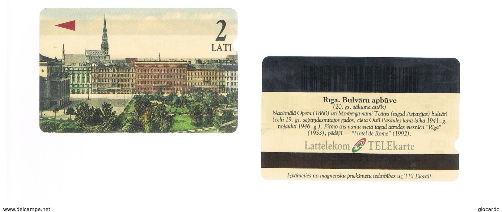 LETTONIA (LATVIA) -        1996 RIGA, VIEW                        -  USED - RIF. 10580 - Lettonia