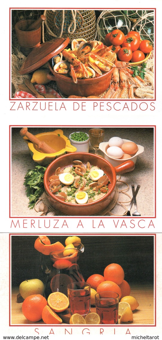 Recette De Cuisine : Lot De 6 Cartes De Recettes Espagnoles : Editions Espaexport - Recettes (cuisine)