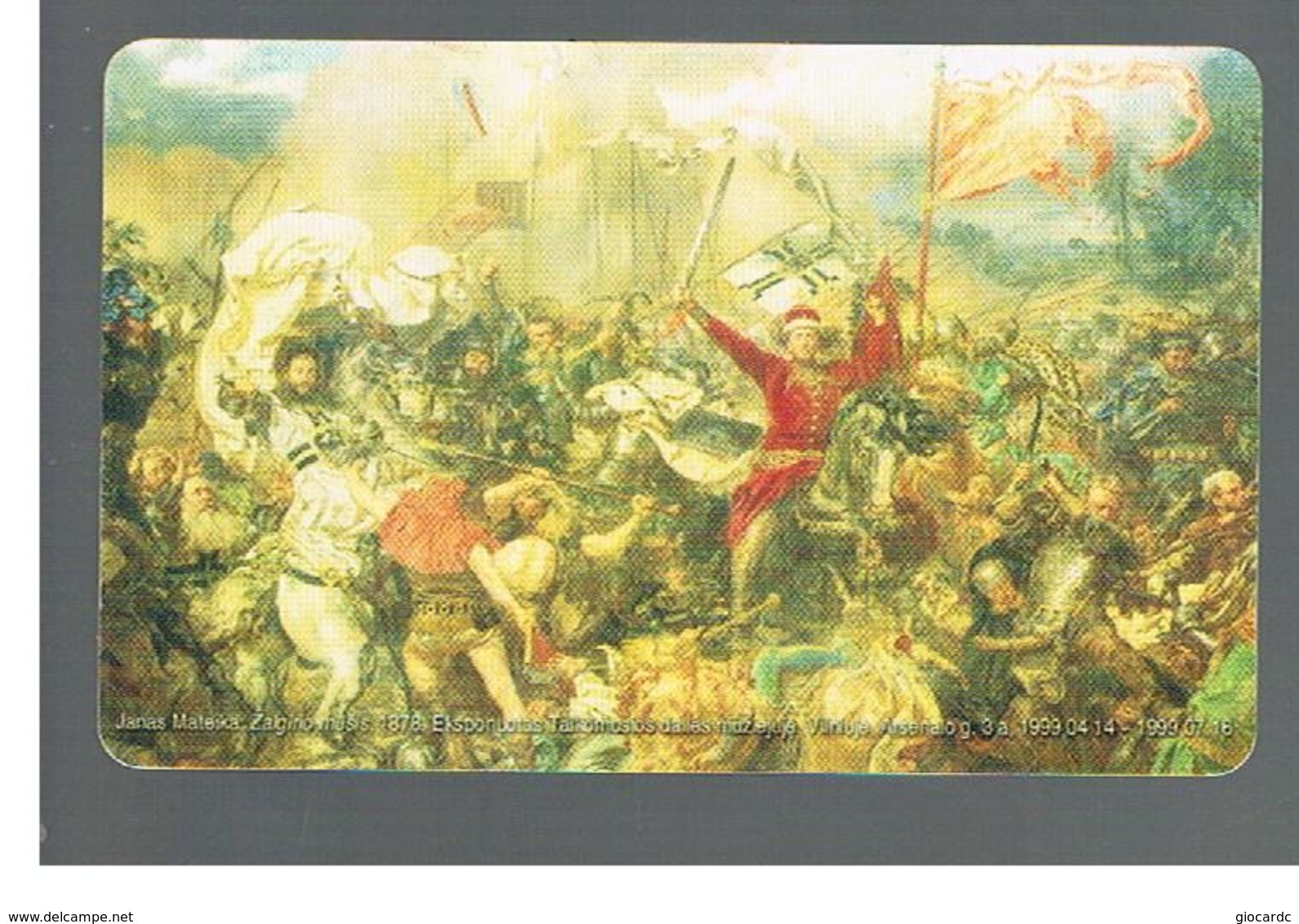 LITUANIA (LITHUANIA) -  1999  ZALGIRIS BATTLE, PAINTING - USED - RIF. 10722 - Pittura